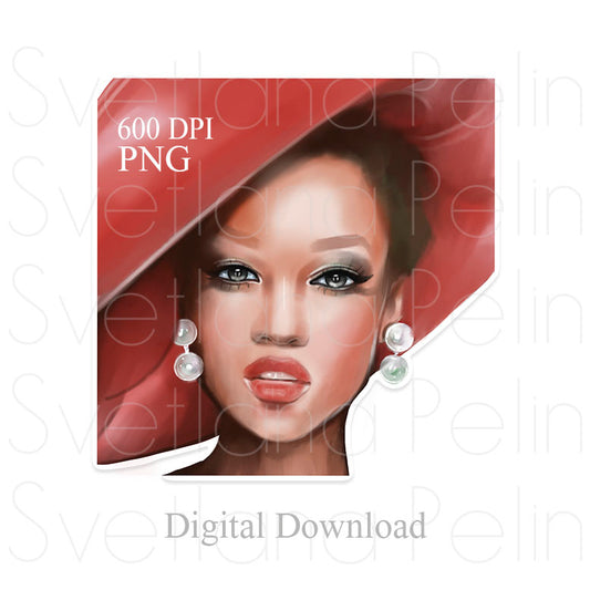 Tyra Banks, TB, Digital Sticker, PNG, INSTANT Download