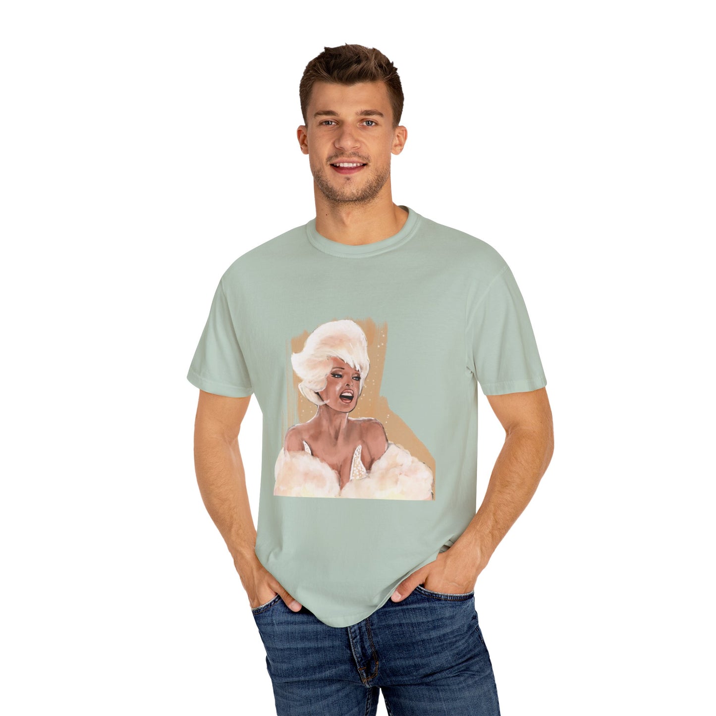 Linda Evangelista, Unisex Garment-Dyed T-shirt