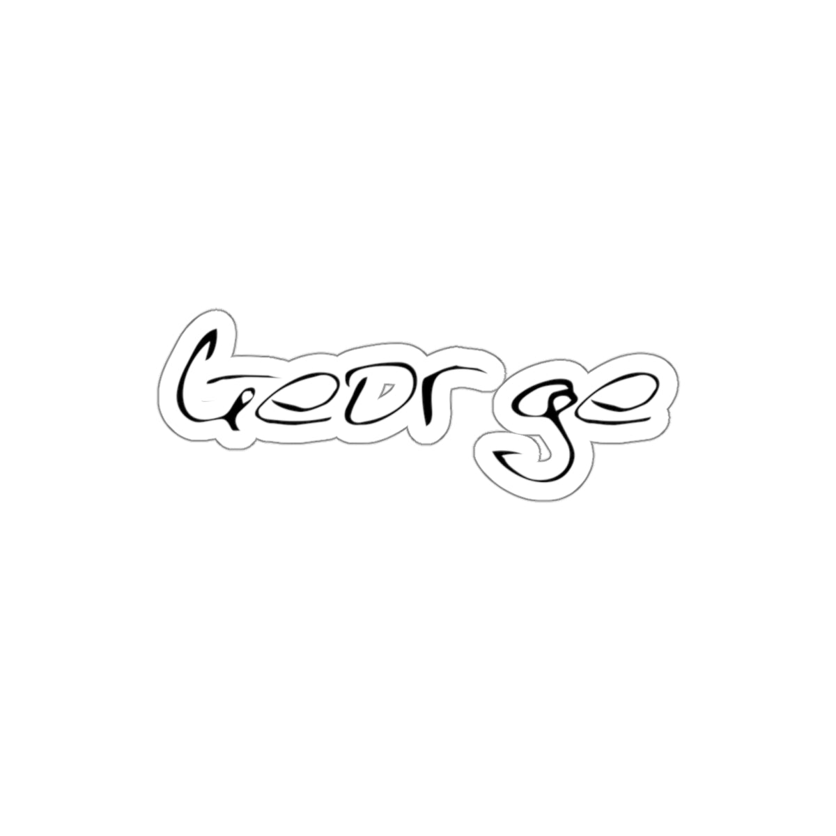 George, Man, Boy, Name, Kiss-Cut Stickers