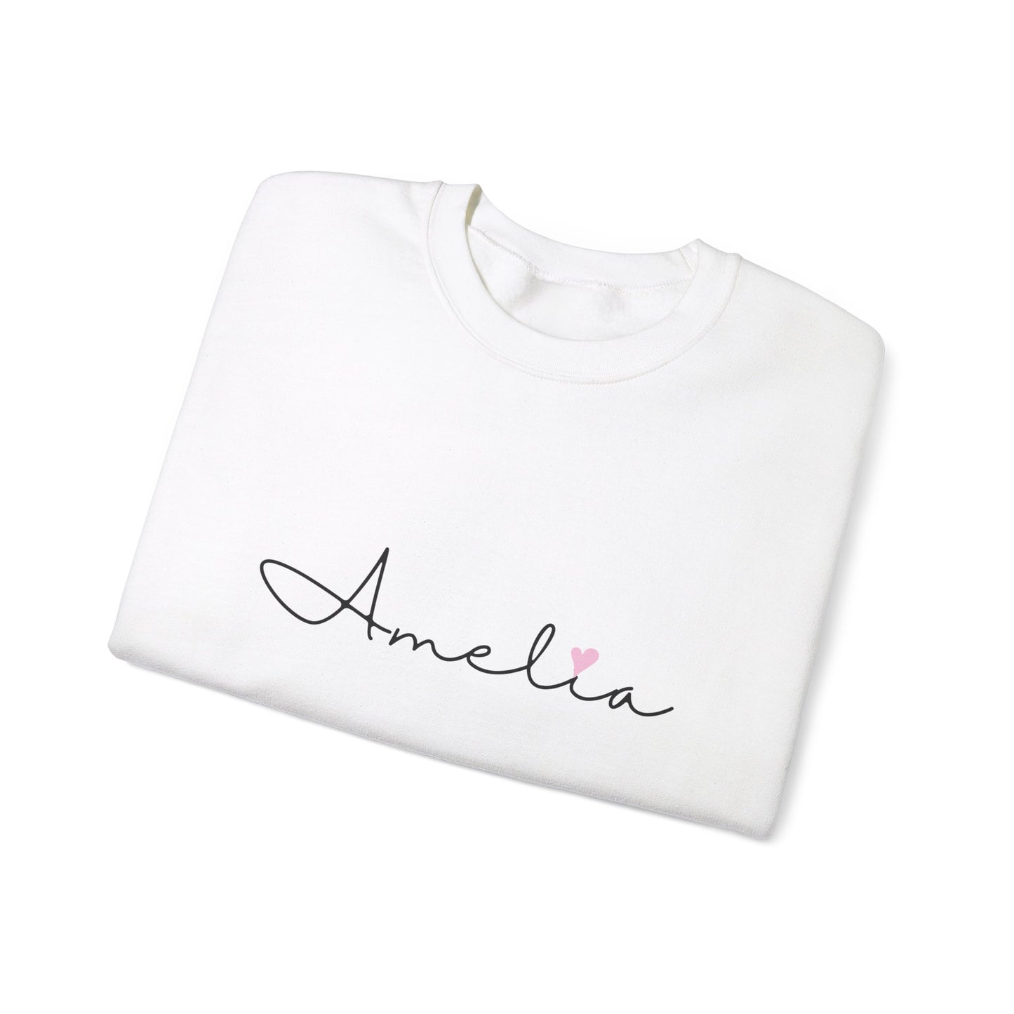 Amelia, Girl, Woman, Name, Unisex Heavy Blend™ Crewneck Sweatshirt