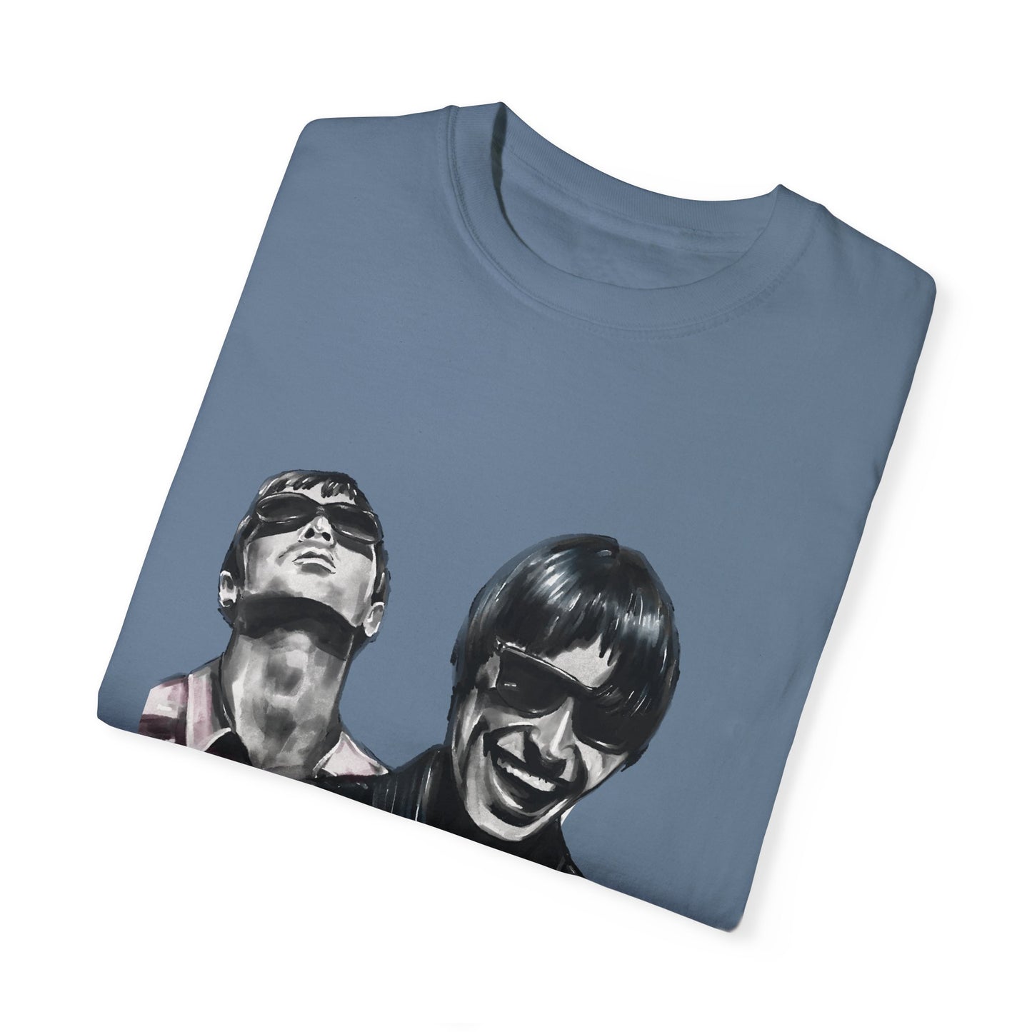 Liam & Noel Gallagher, Oasis, Unisex Garment-Dyed T-shirt