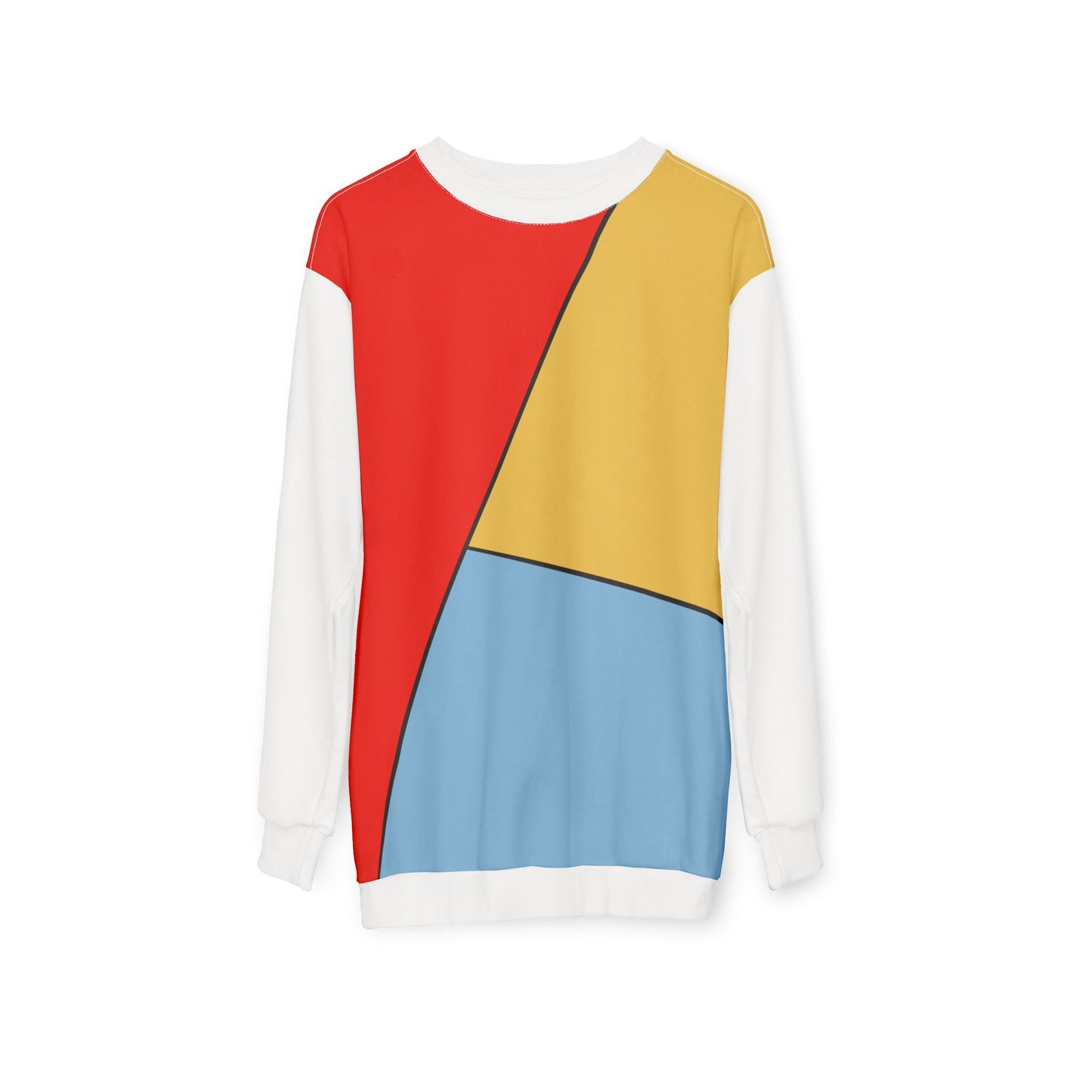 Red, Yellow, Blue, Unisex Sweatshirt (AOP)