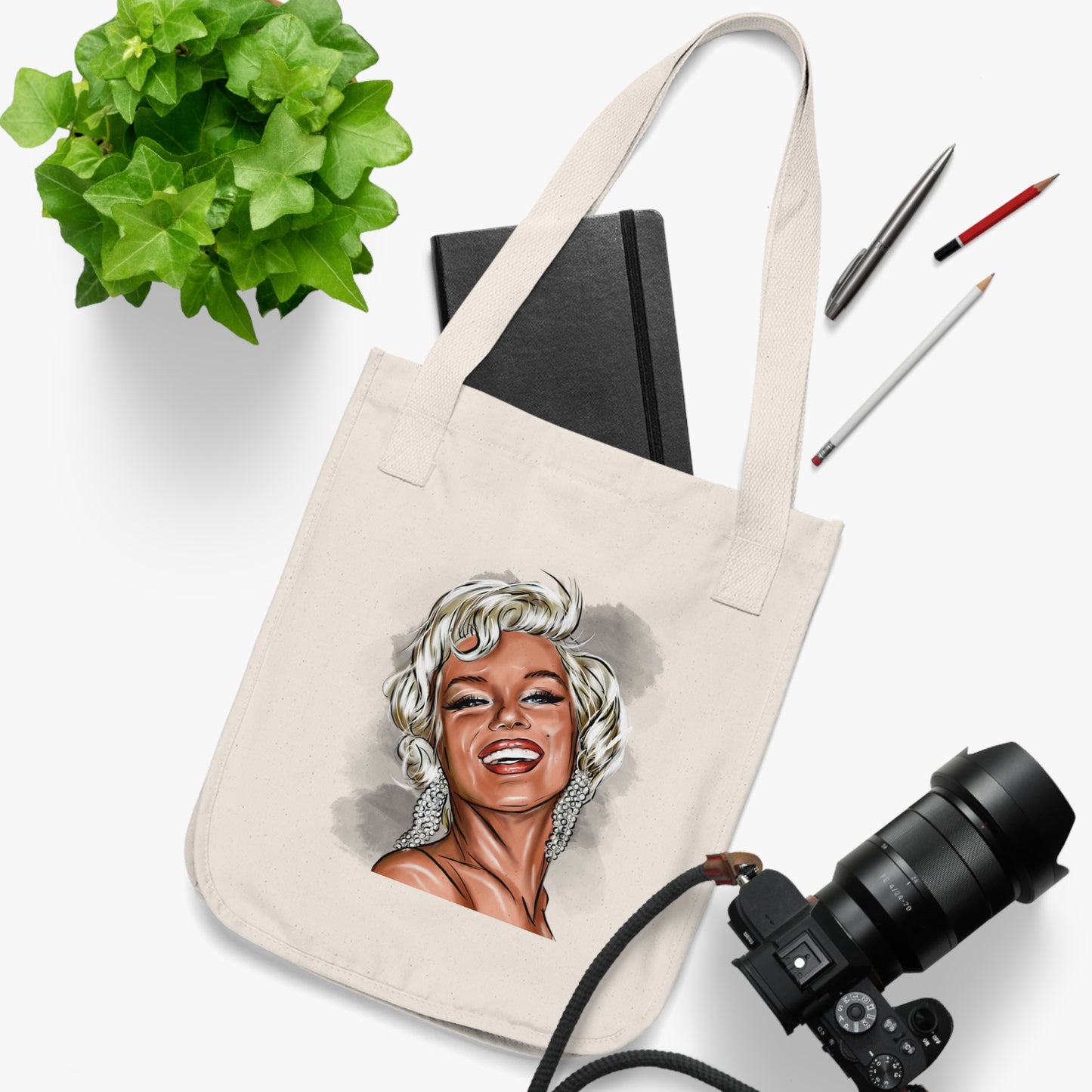 Marilyn Monroe, Organic Canvas Tote Bag