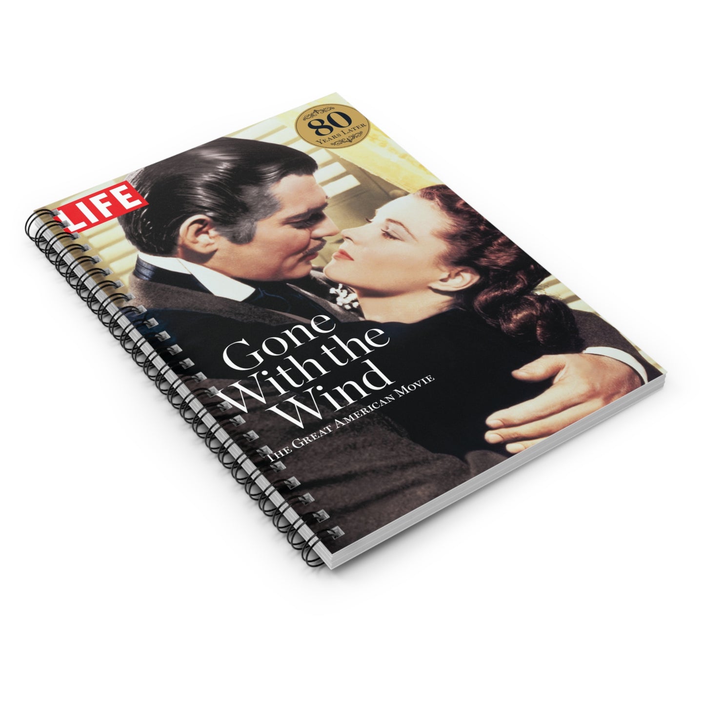 Gone with the Wind, Clark Gable, Rhett Butler, Vivien Leigh, Scarlett O'Hara, Spiral Notebook - Ruled Line