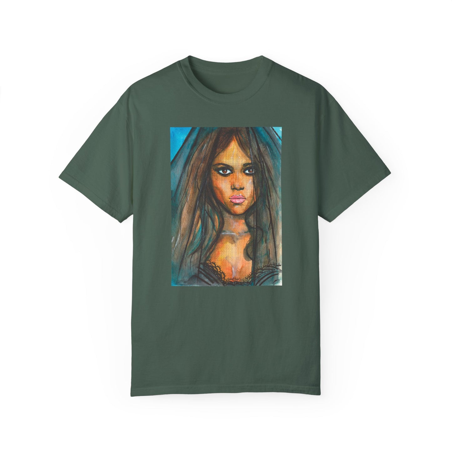 Jenna Ortega, Unisex Garment-Dyed T-shirt