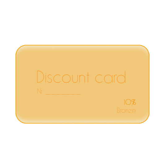 BRONZE card 10%