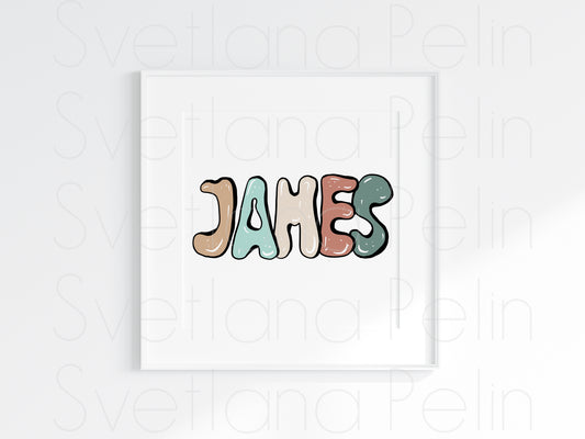 Custom Name Drawing, Art Commission, Digital Personalized letters