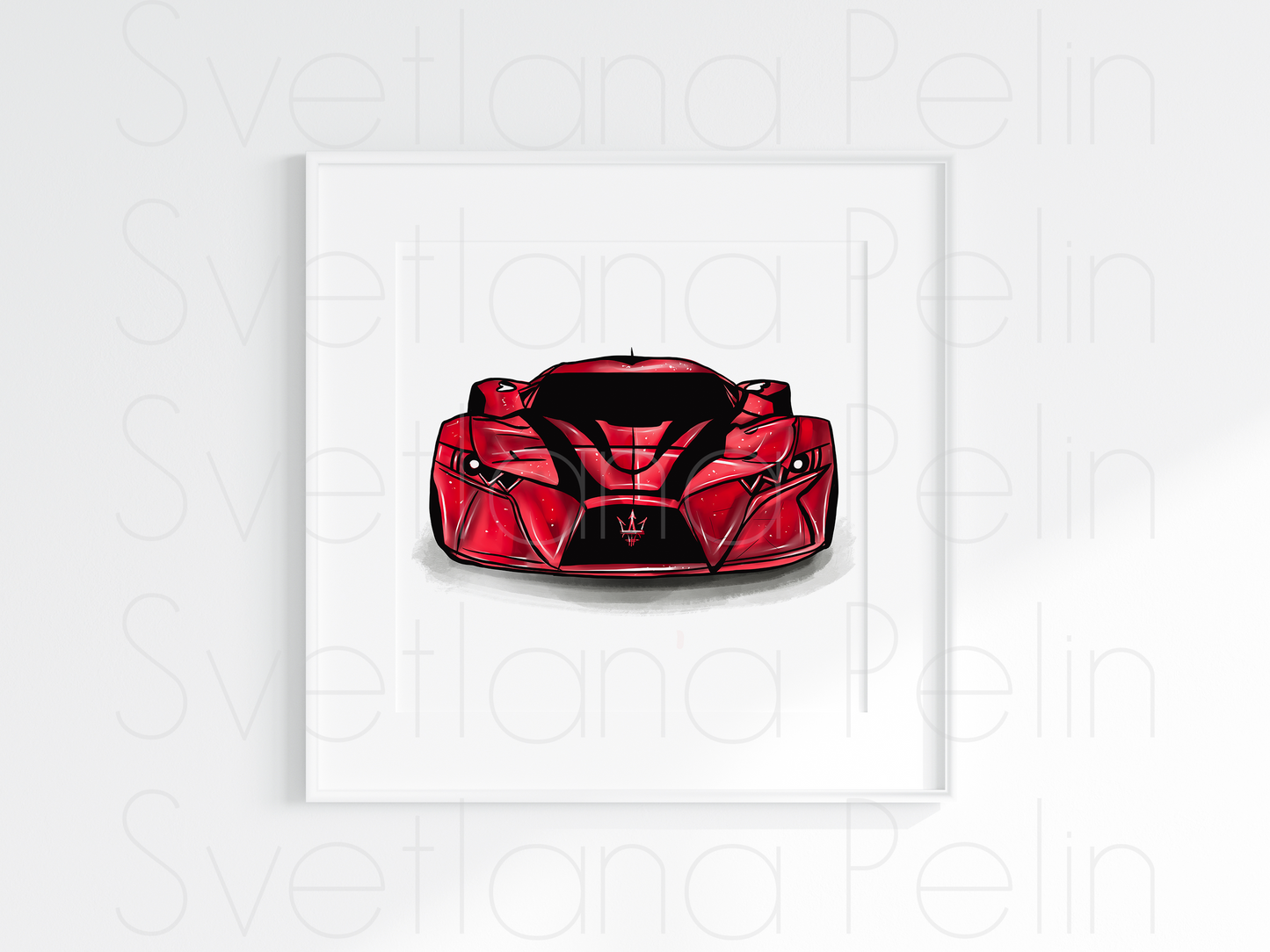 White Luxury Car, Vehicles, Printable Art, INSTANT DOWNLOAD