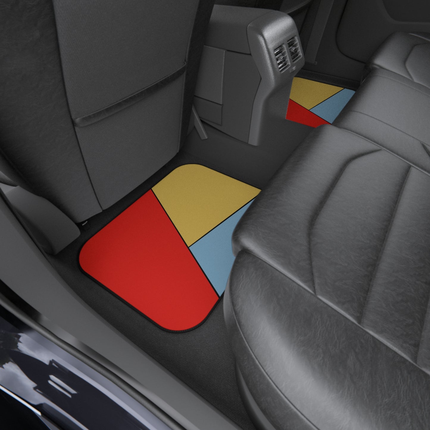 Red, Yellow, Blue, Car Mats (Set of 4)