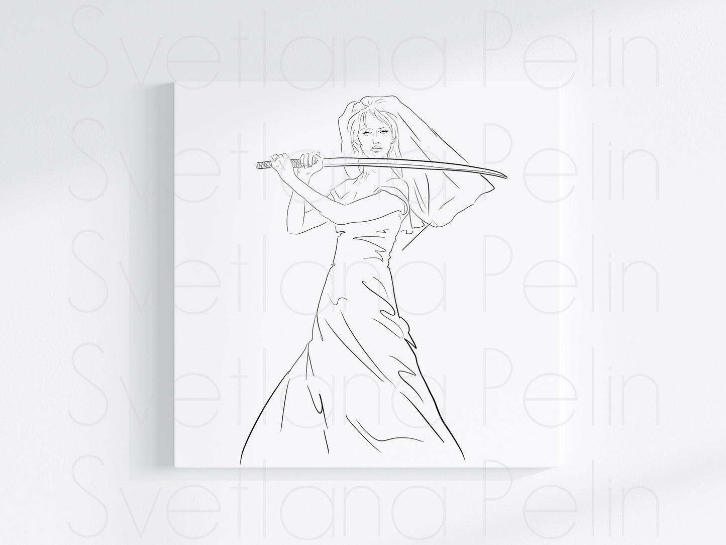 Set of 7 Coloring Pages, Actresses, Printed Illustration, High Quality Paper, Art by Svelana Pelin