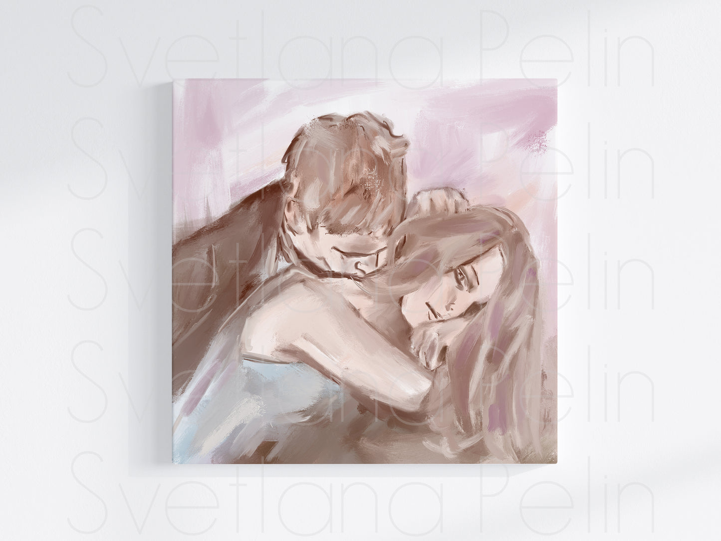 Couple Kissing, Printable Art, INSTANT DOWNLOAD