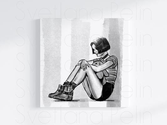 Natalie Portman, Mathilda, Léon, Printable Art, INSTANT DOWNLOAD