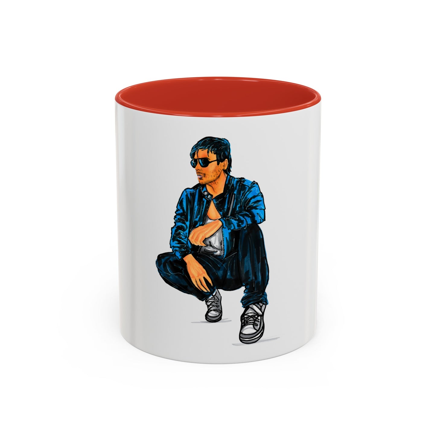 Enrique Iglesias, Accent Coffee Mug (11, 15oz)