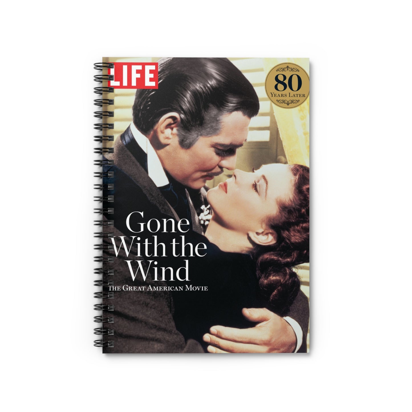 Gone with the Wind, Clark Gable, Rhett Butler, Vivien Leigh, Scarlett O'Hara, Spiral Notebook - Ruled Line