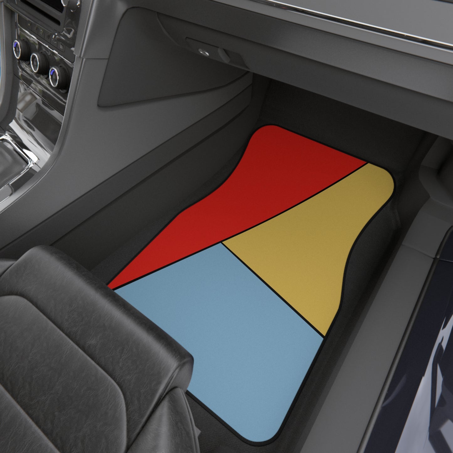 Red, Yellow, Blue, Car Mats (Set of 4)