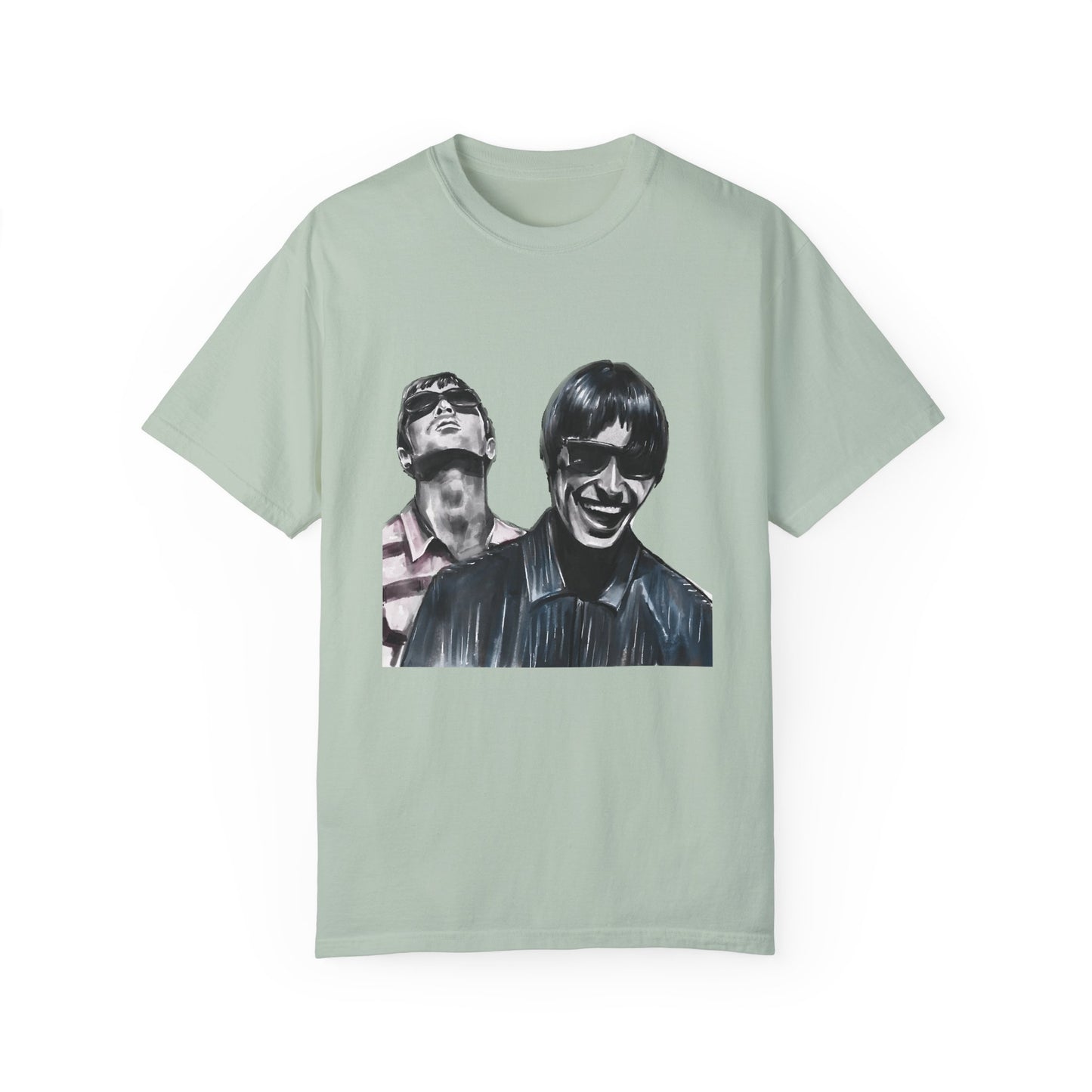 Liam & Noel Gallagher, Oasis, Unisex Garment-Dyed T-shirt