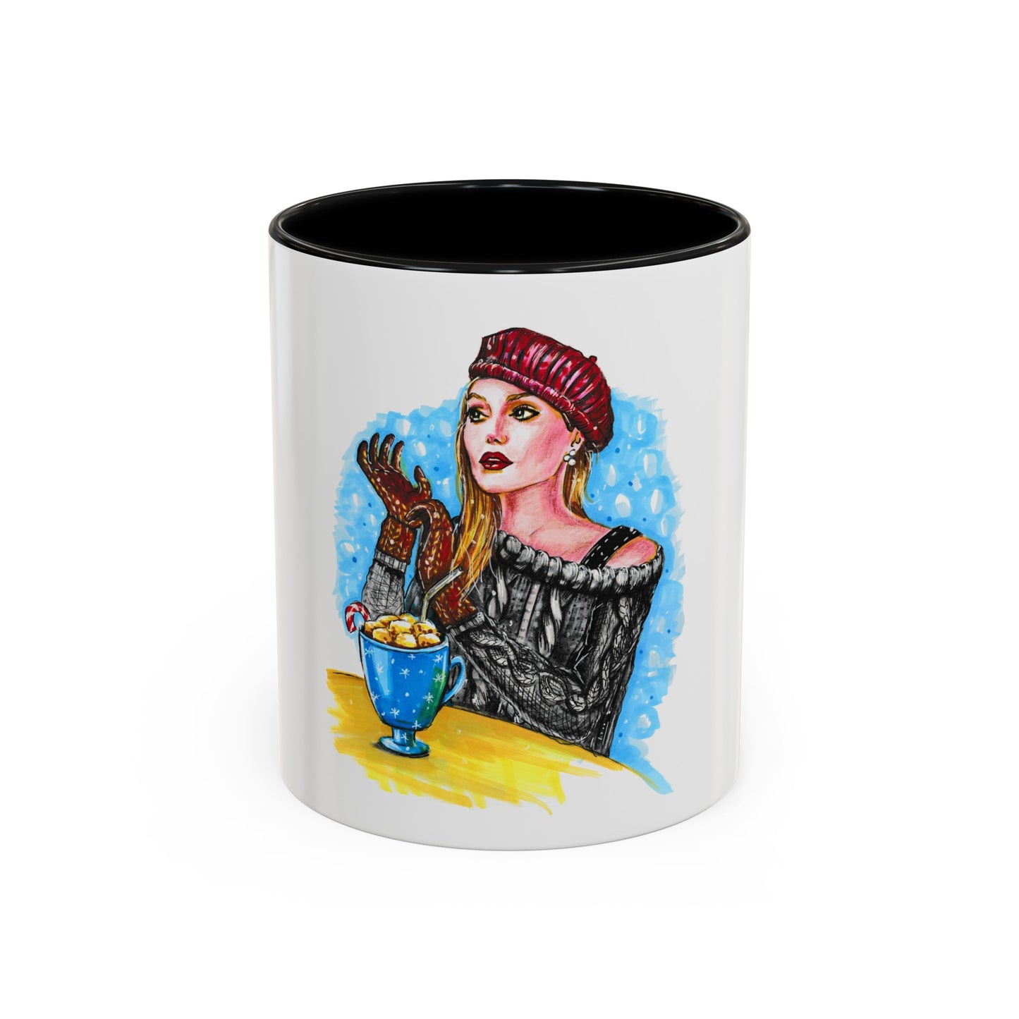 Angelina Jolie, Accent Coffee Mug (11, 15oz)