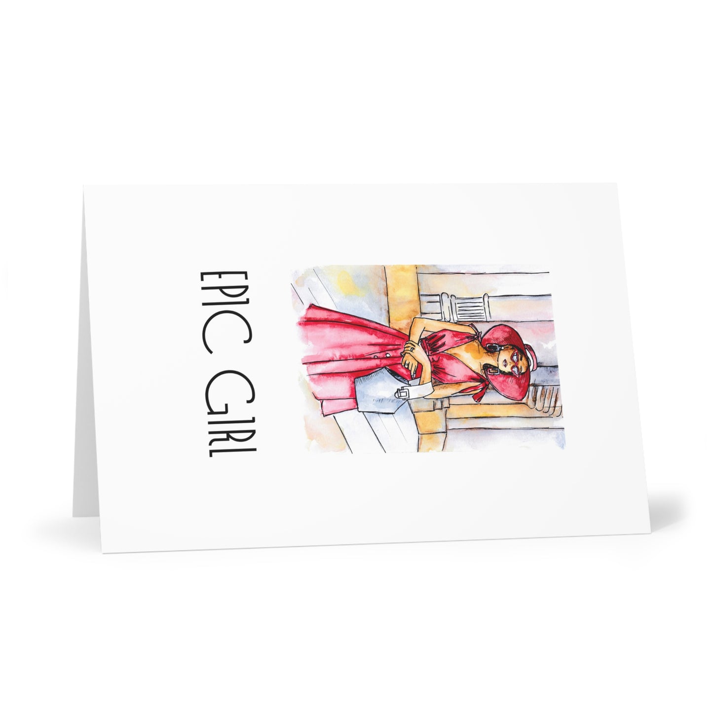 Epic Girl, Card for Her, Greeting Cards (7 pcs)