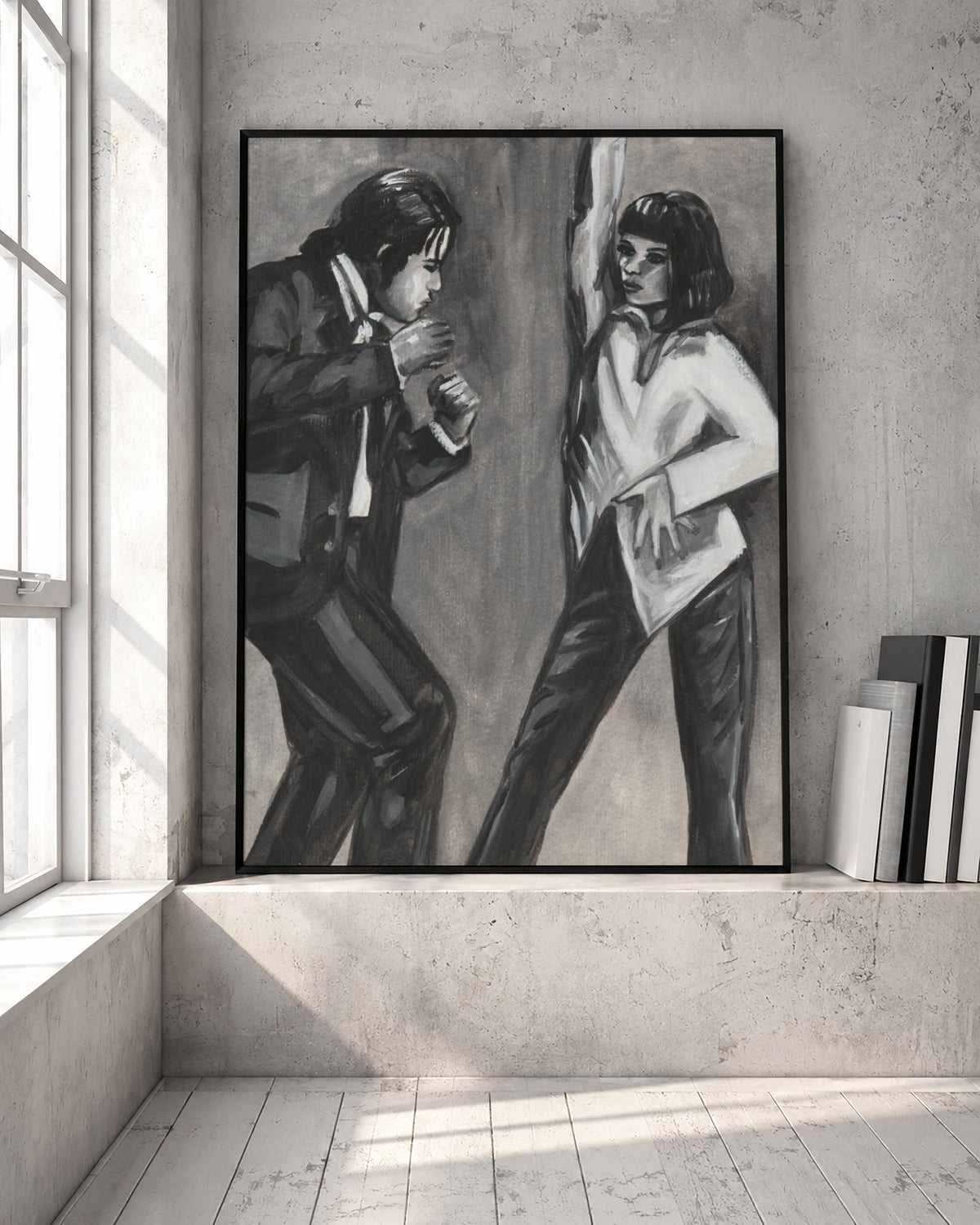 Uma Thurman and John Travolta dancing in Pulp Fiction | Framed Fine Art Print
