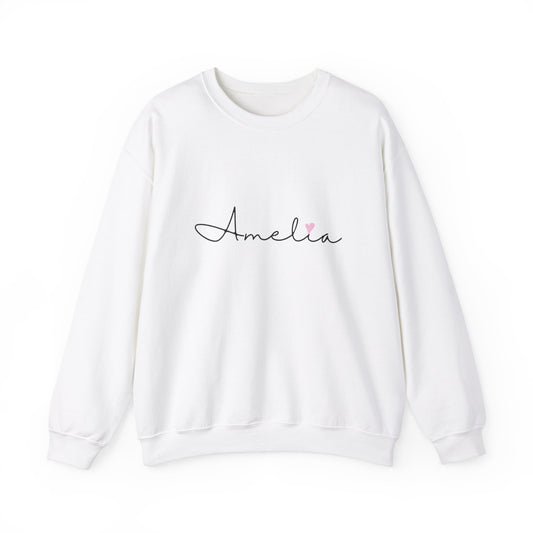 Amelia, Girl, Woman, Name, Unisex Heavy Blend™ Crewneck Sweatshirt