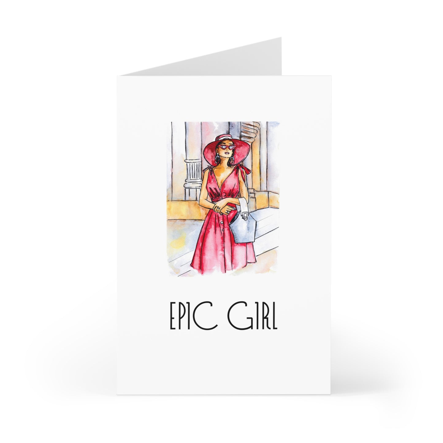 Epic Girl, Card for Her, Greeting Cards (7 pcs)