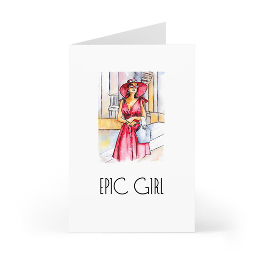 Epic Girl, Card for Her, Greeting Cards (7 pcs)