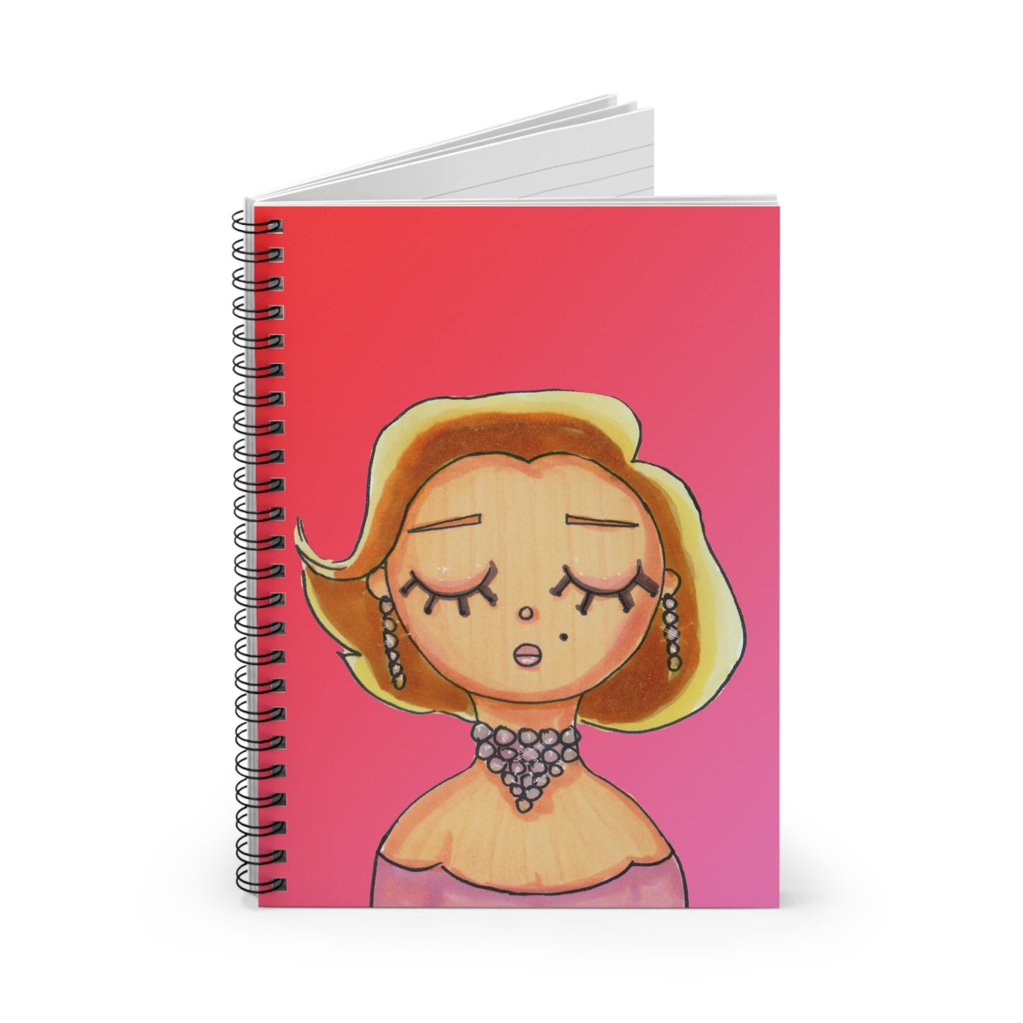 Marilyn Monroe, GPB, Spiral Notebook - Ruled Line