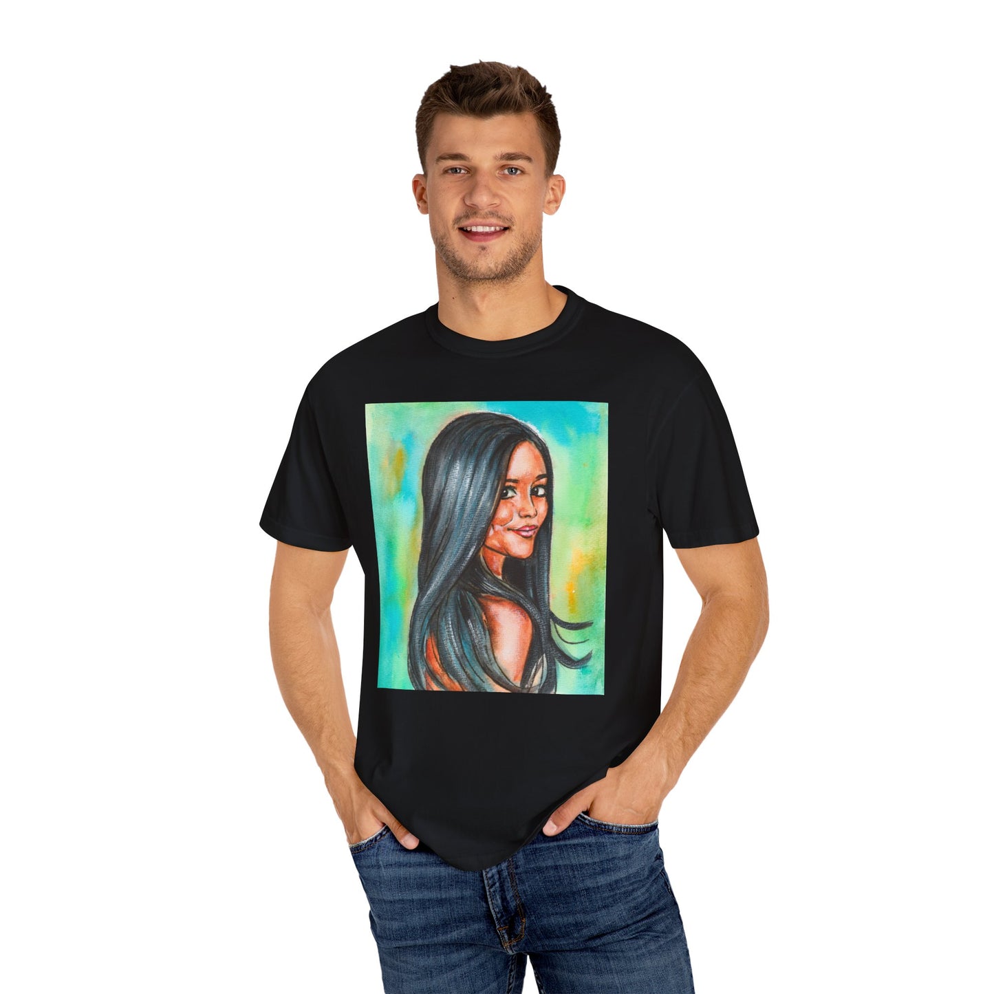 Jenna Ortega, Unisex Garment-Dyed T-shirt