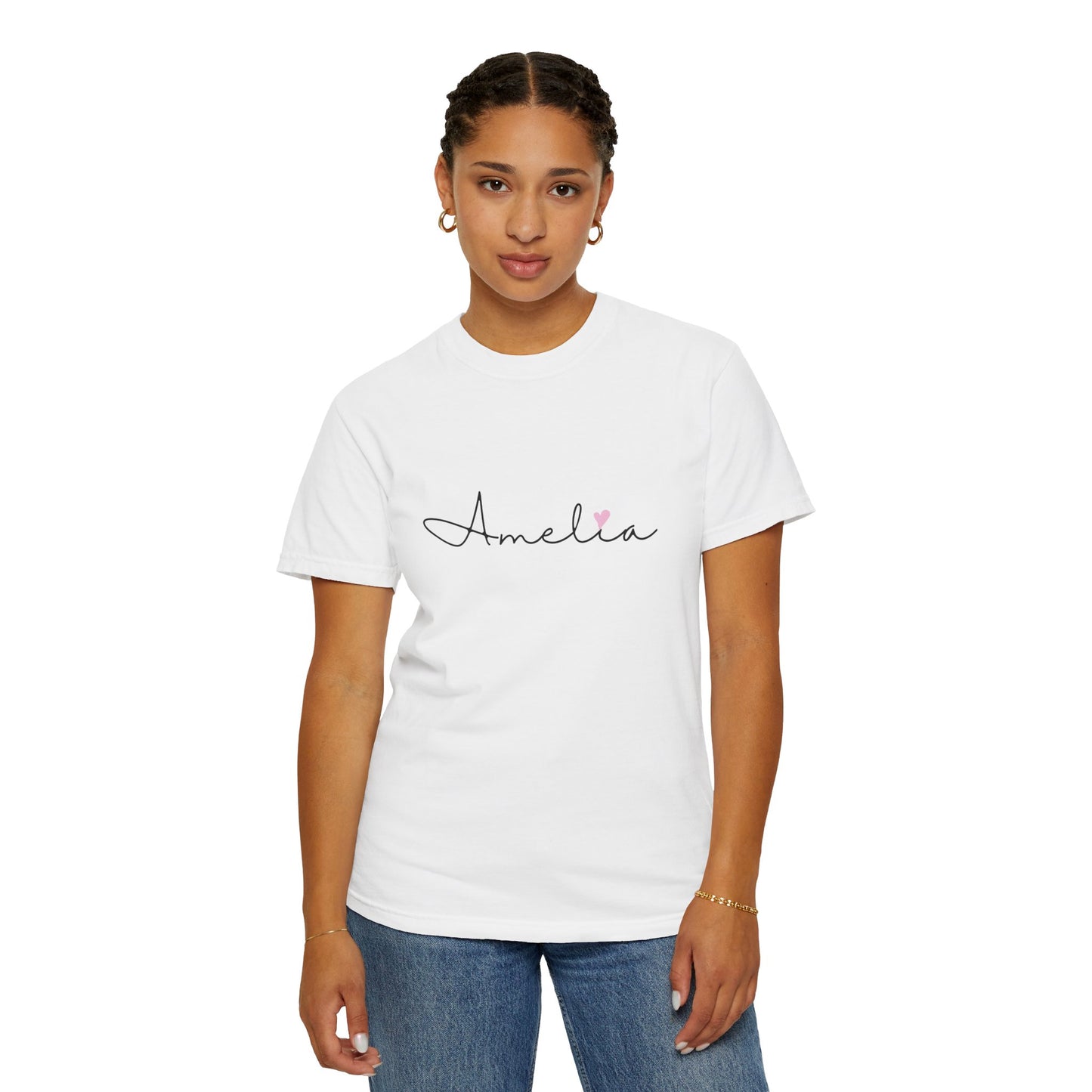 Amelia, Girl, Woman, Name, Unisex Garment-Dyed T-shirt