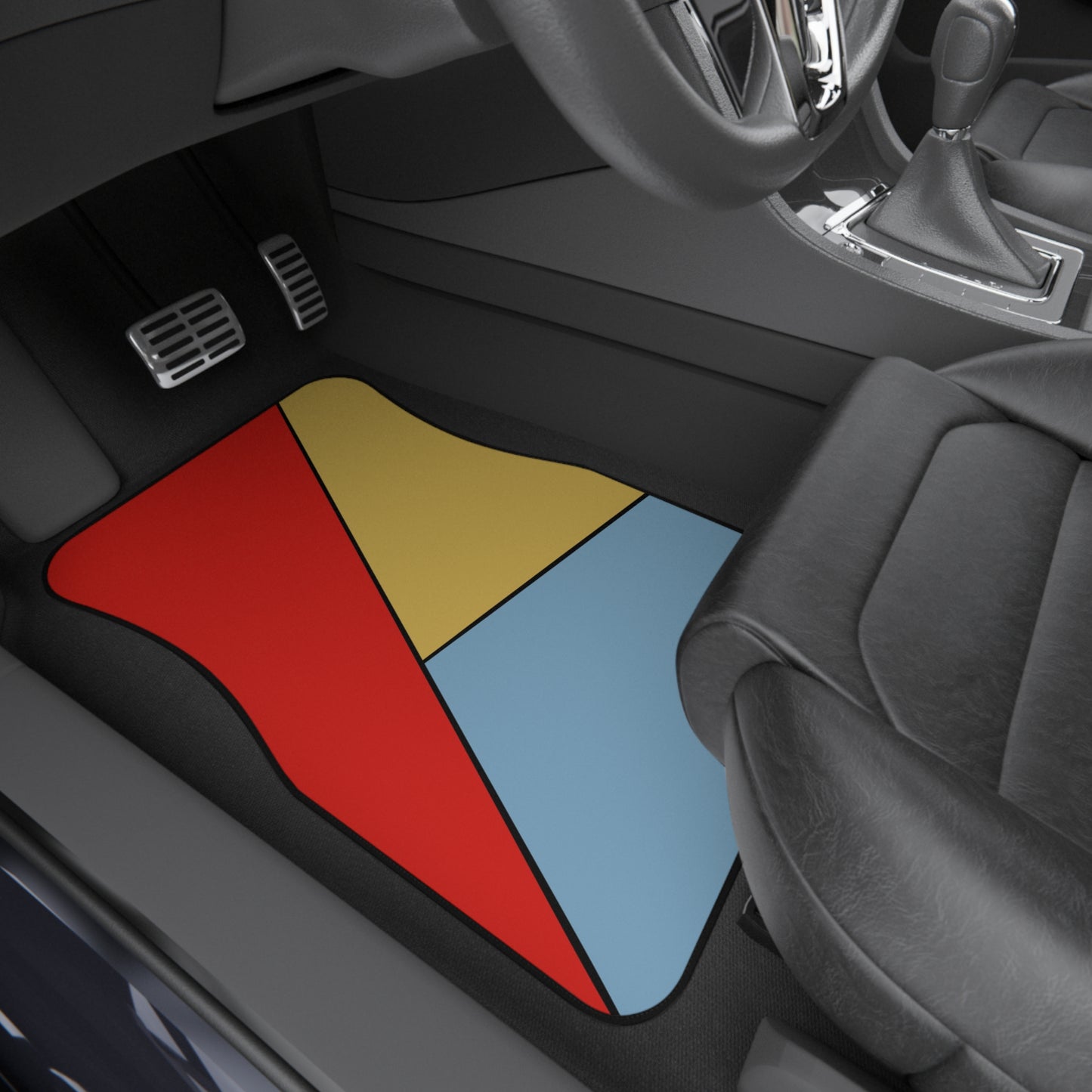 Red, Yellow, Blue, Car Mats (Set of 4)