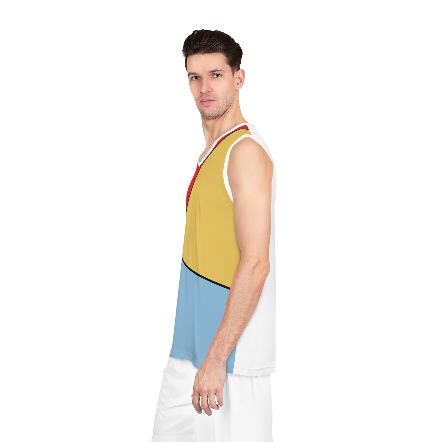 Red, Yellow, Blue, Basketball Jersey (AOP)