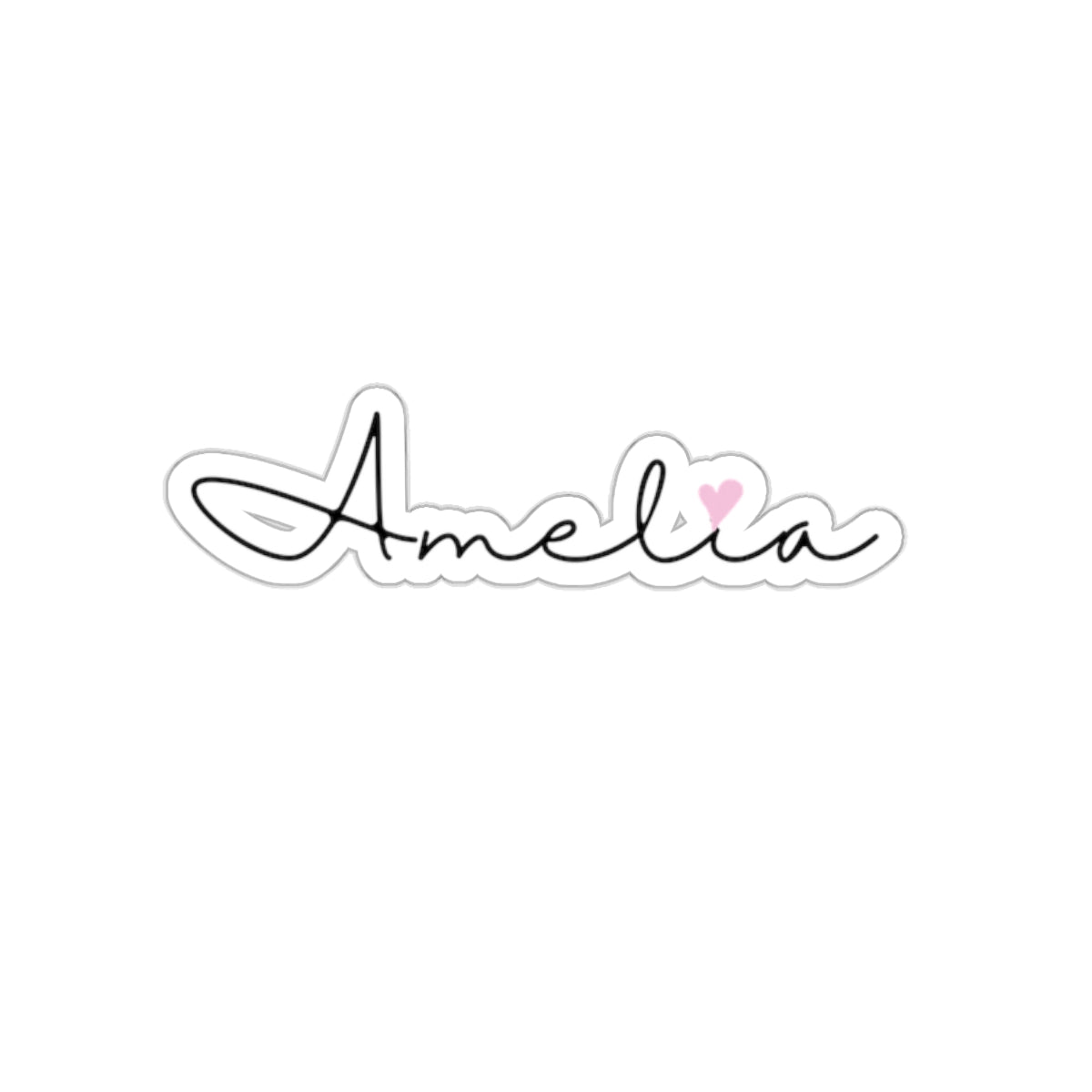 Amelia, Girl, Woman, Name, Kiss-Cut Stickers