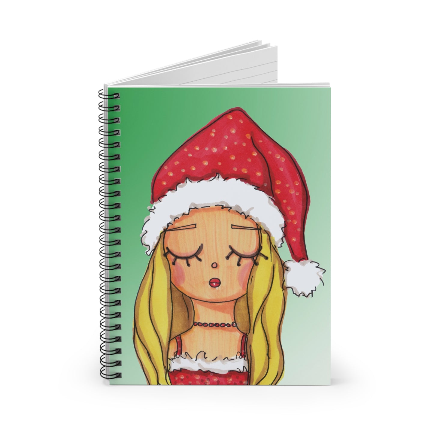 Santa Baby, Spiral Notebook - Ruled Line