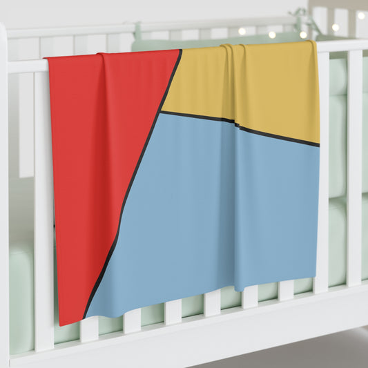 Red, Yellow, Blue, Baby Swaddle Blanket