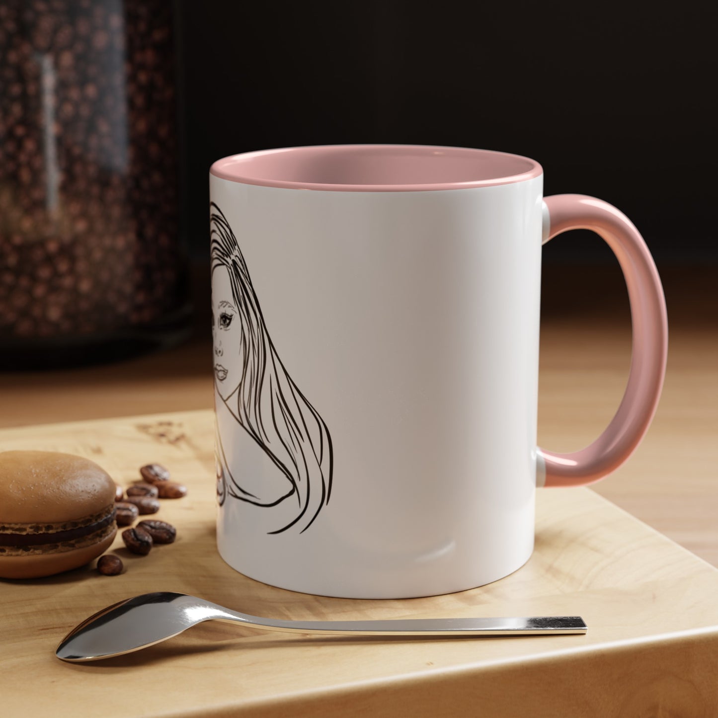 Brooke Shields, Accent Coffee Mug (11, 15oz)