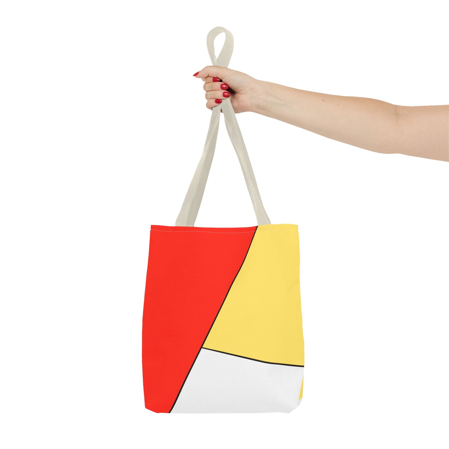 Red, Yellow, White, Tote Bag (AOP)