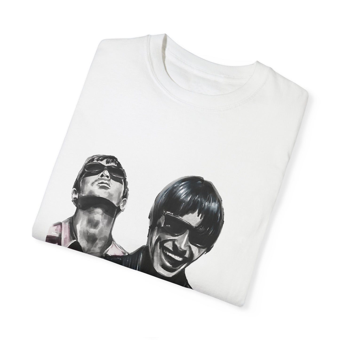 Liam & Noel Gallagher, Oasis, Unisex Garment-Dyed T-shirt