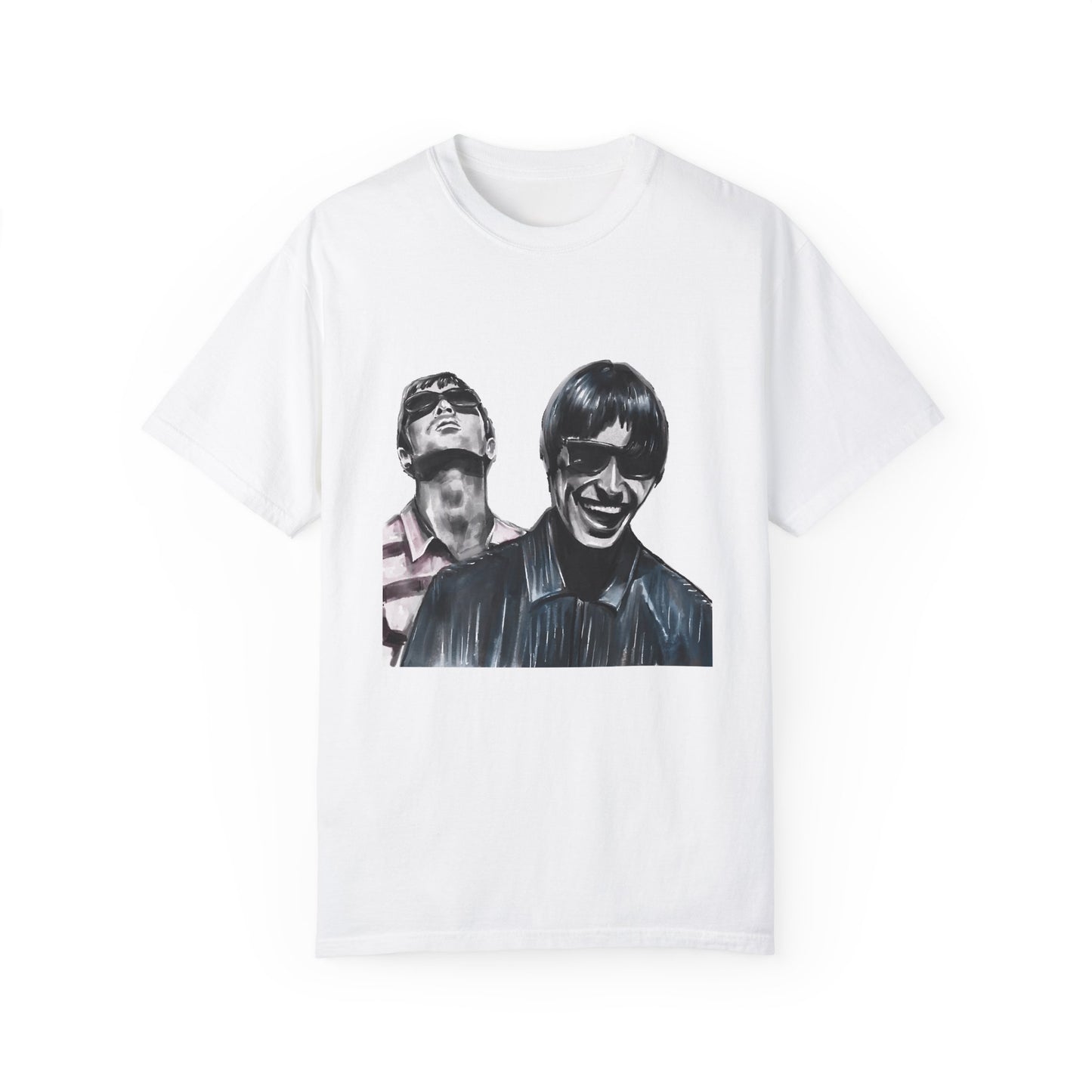 Liam & Noel Gallagher, Oasis, Unisex Garment-Dyed T-shirt