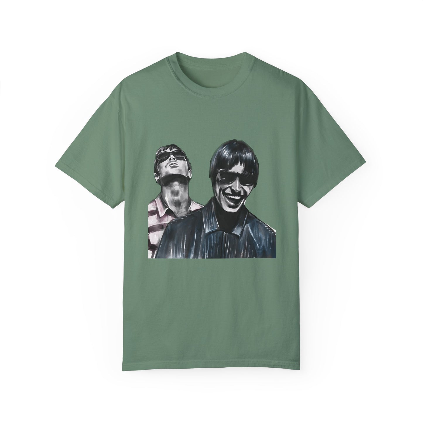 Liam & Noel Gallagher, Oasis, Unisex Garment-Dyed T-shirt