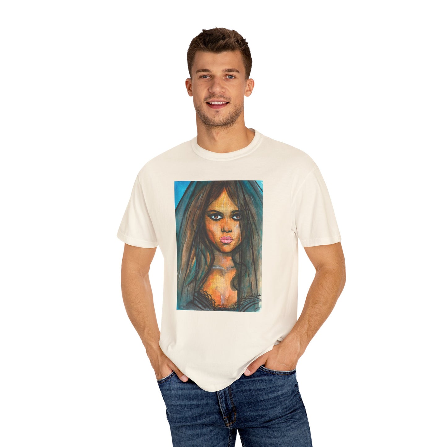 Jenna Ortega, Unisex Garment-Dyed T-shirt