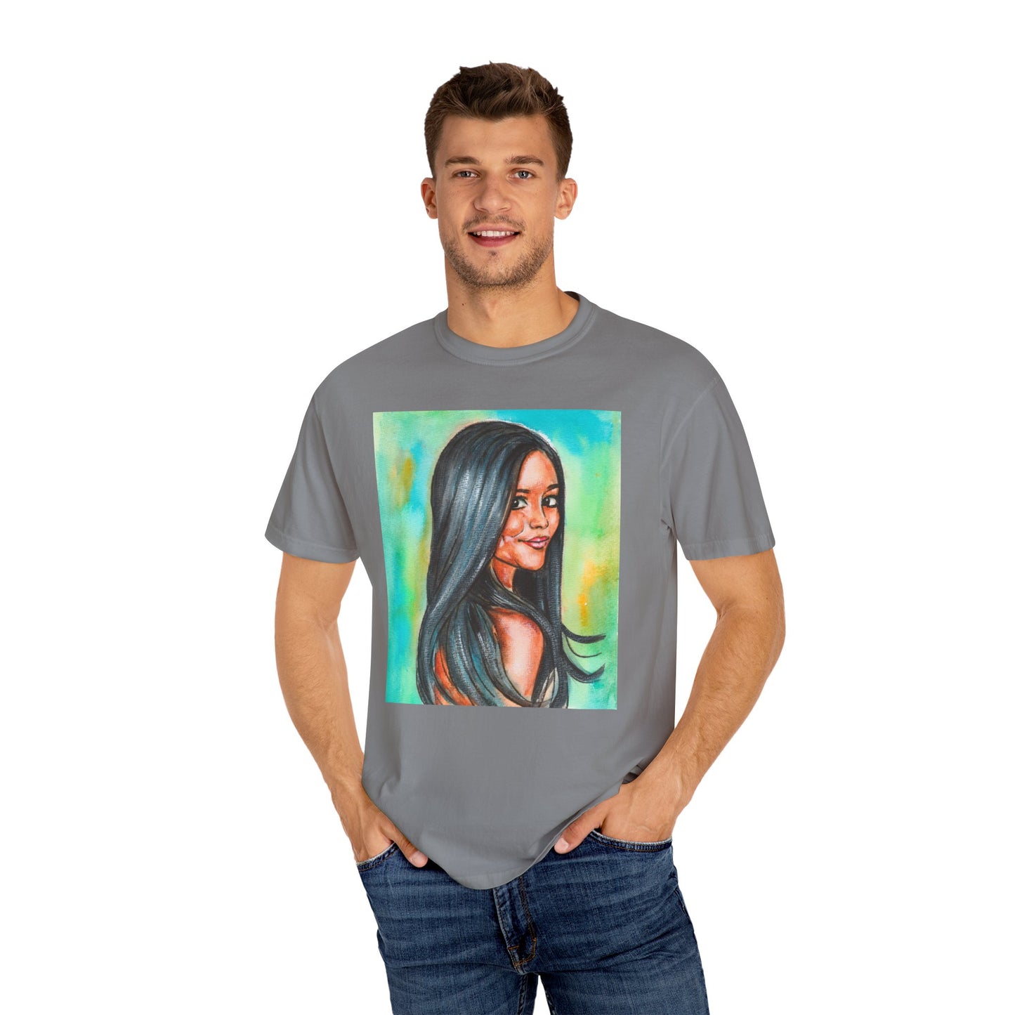 Jenna Ortega, Unisex Garment-Dyed T-shirt