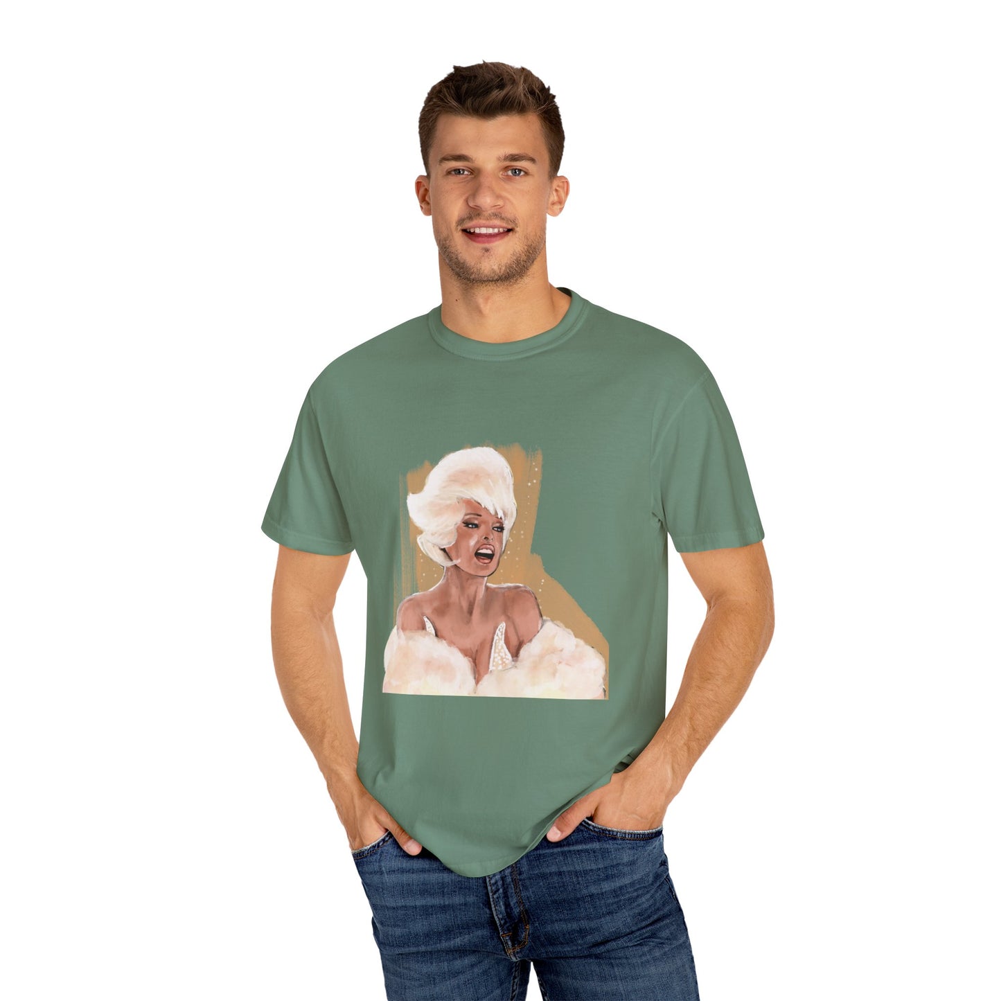 Linda Evangelista, Unisex Garment-Dyed T-shirt