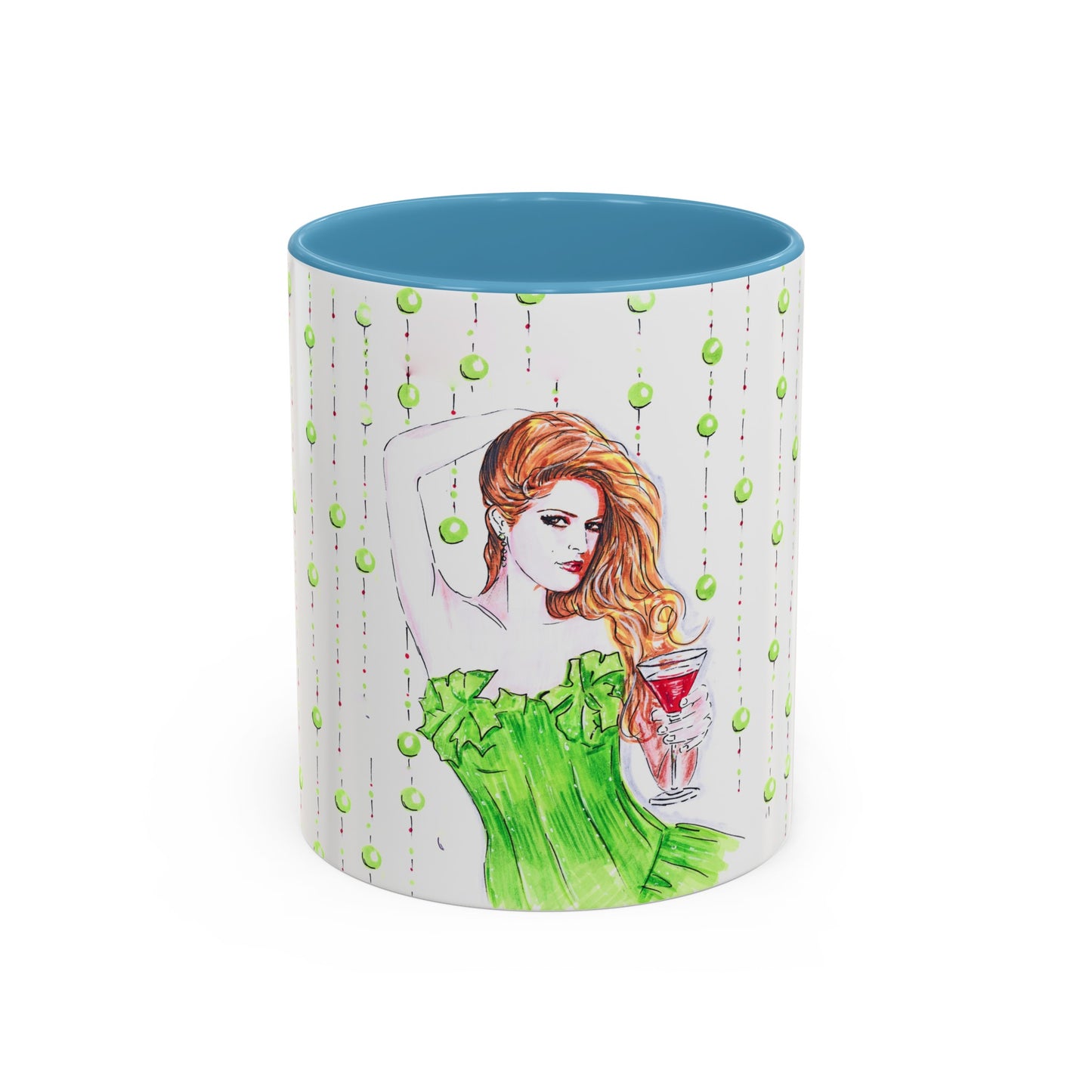 Eva Mendes, Accent Coffee Mug (11, 15oz)