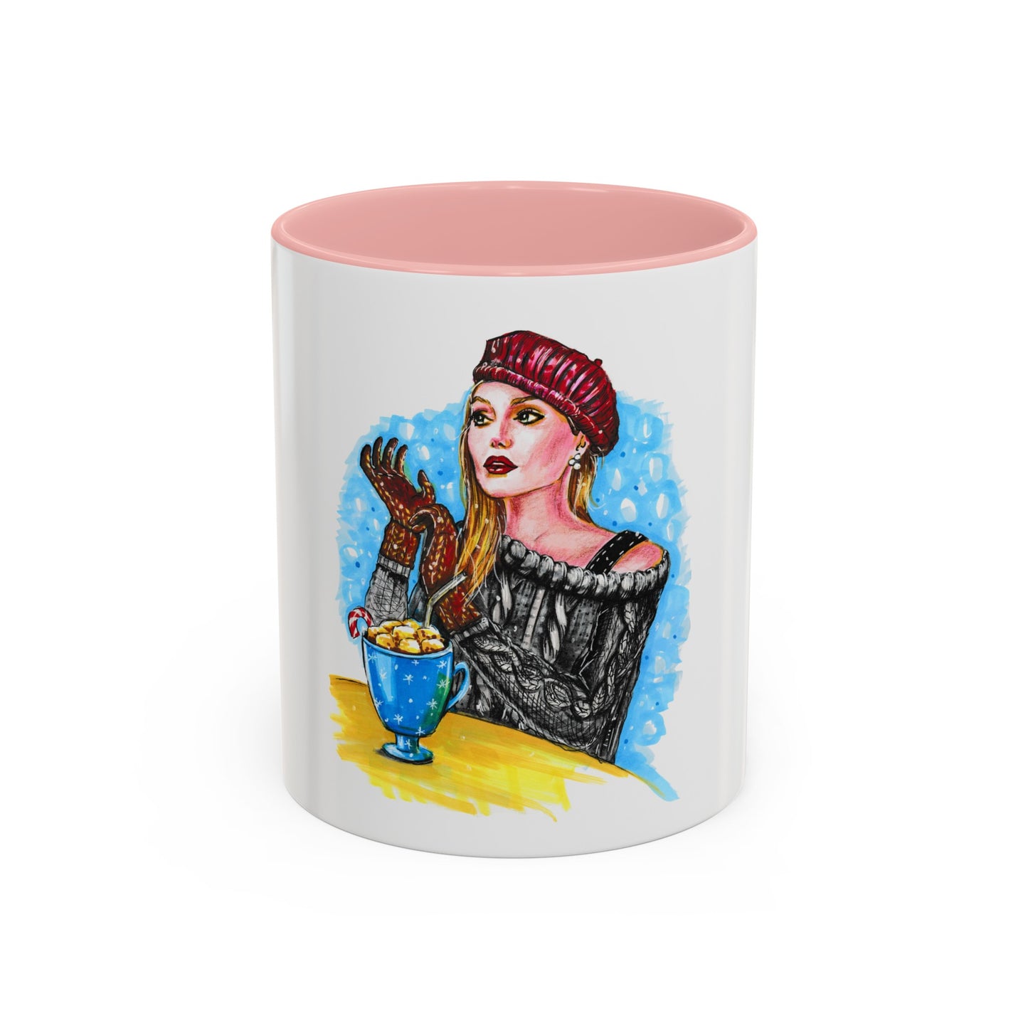 Angelina Jolie, Accent Coffee Mug (11, 15oz)