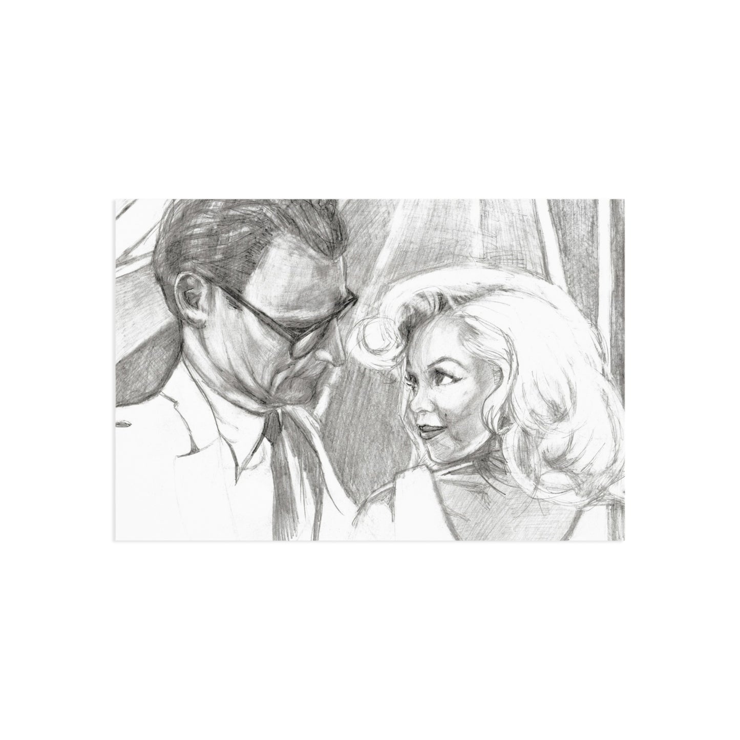 Arthur Miller, Marilyn Monroe, Fine Art Postcards