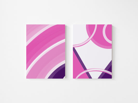 2 pieces, Modern Digital Abstract Art, Wall Home Decor, INSTANT DOWNLOAD