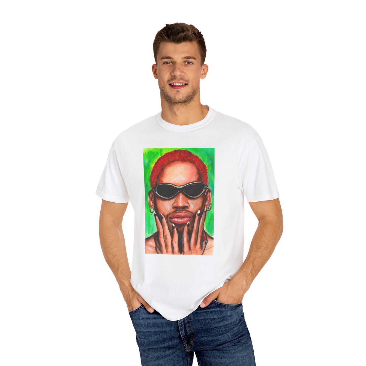 Dennis Rodman, Unisex Garment-Dyed T-shirt