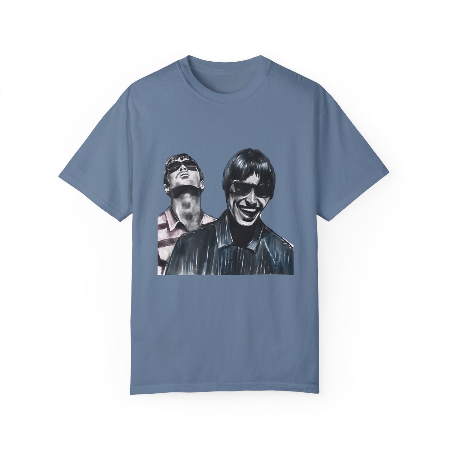 Liam & Noel Gallagher, Oasis, Unisex Garment-Dyed T-shirt