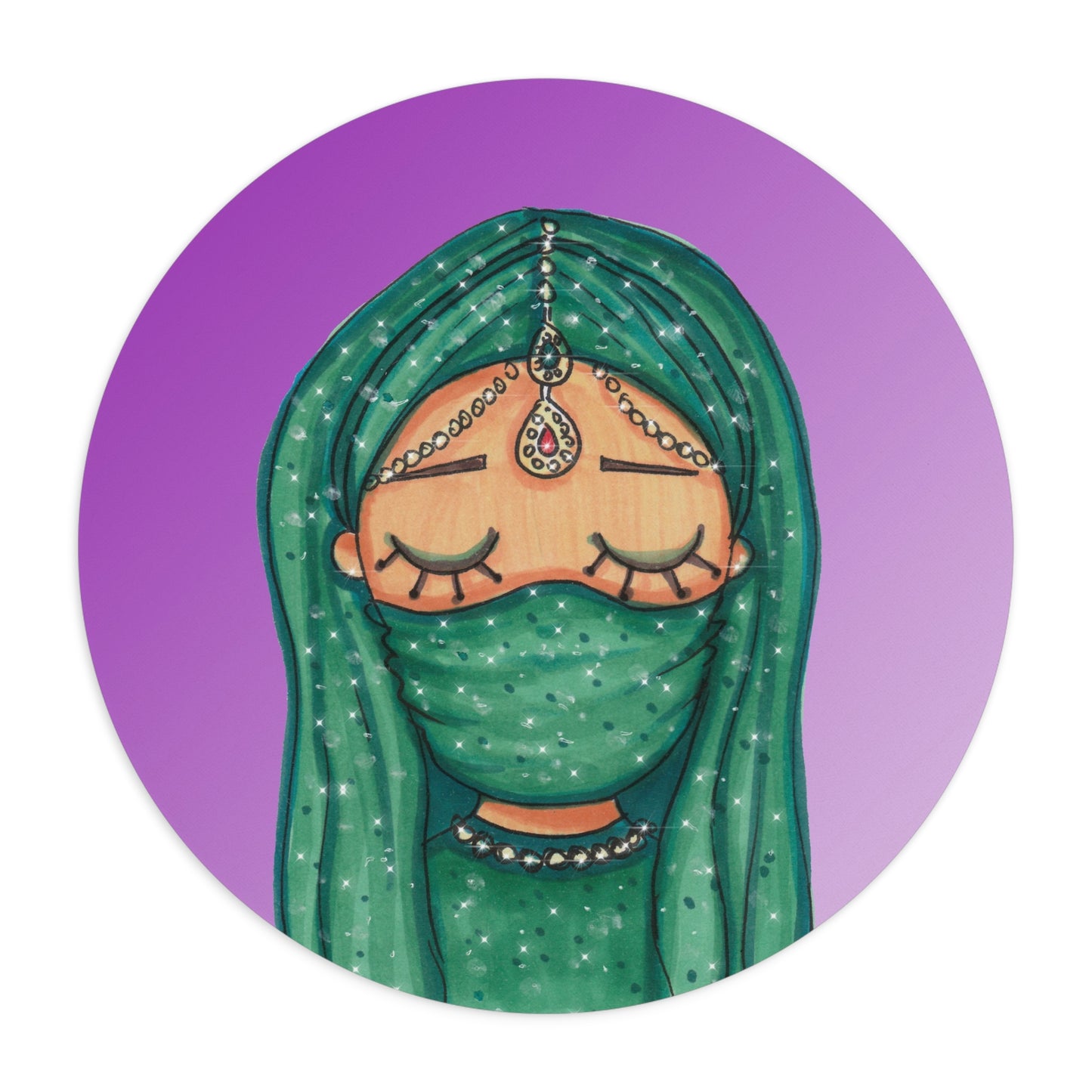 Arabic girl, Mouse Pad