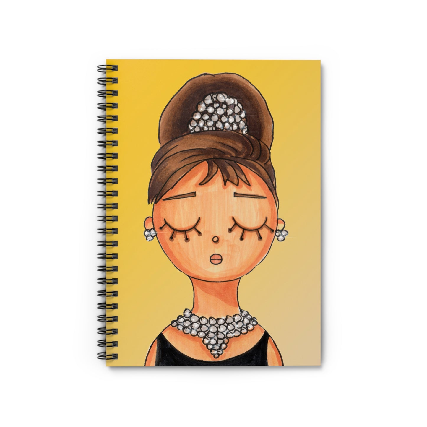 Audrey Hepburn, Holly Golightly, Spiral Notebook - Ruled Line